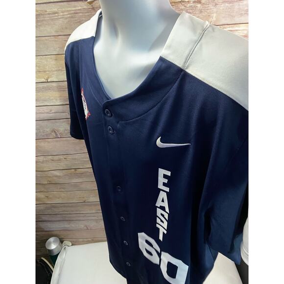 NWOT Nike Baseball States Play Invitational Jersey Mens XL Blue MLB #60 - Picture 6 of 6